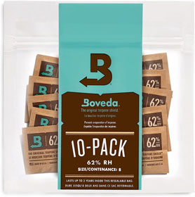 Boveda humidity packs are great for raising humidity levels for overdried weed plants.