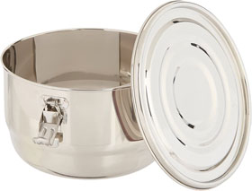 This stainless steel curing jar for weed is lightproof and smellproof.