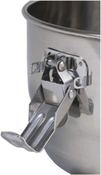 The clamp on the CVault container is designed for years of use.