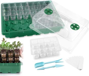 The MIXC humidity dome is great for starting seeds and the clear plant trays let you monitor root growth.