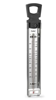 The Polder candy thermometer helps you maintain the right temperature for your green dragon extract.