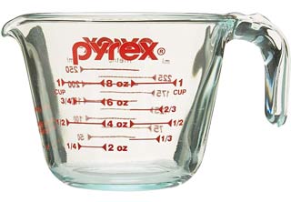 A Pyrex measuring cup let's you extract your tincture in boiling water.