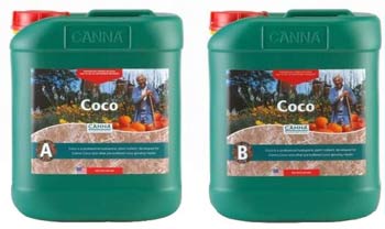It's cheaper to buy Canna Coco A & B in the 5 liter size.