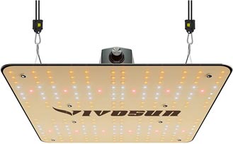 THe VS1000 light uses 100 watts and is a bit underpowered to use as an LED grow light in a 3x3 tent.