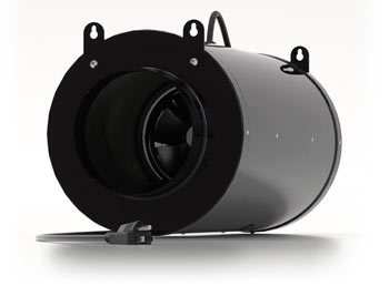 TerraBloom's silenced 6 inch inline duct fan is 10-15% quieter than their standard inline fans.