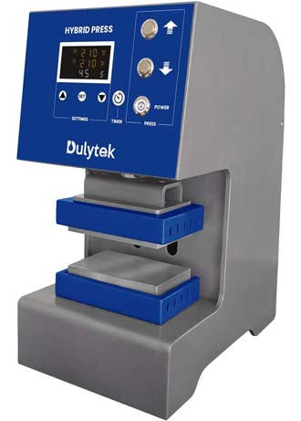 The Dulytek DW8000 Hybrid Heat Press Machine is a 4 ton rosin press.