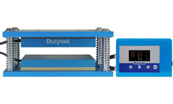 The Dulytek 3x8 inch heat press plate set is a good choice to make a DIY rosin press.