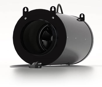 The 6 inch inline fan for grow tents from Terrabloom.