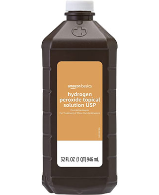 Hydrogen peroxide is a safe way to kill powdery mildew during flowering.