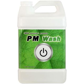 PM Wash by NPK Industries is safe to use to treat powdery mildew on flowering cannabis plants right up until harvest.