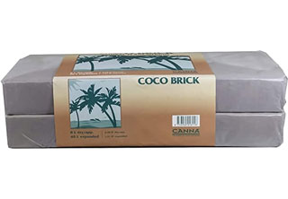 The cheapest way to grow weed with coco coir is to use bricks like this Canna Coco brick.