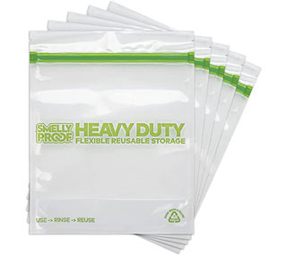SmellyProof weed storage bags are great to use in a stash box to store weed