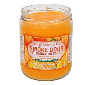 Smoke Odor Exterminator Candle Orange Lemon Splash scent