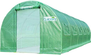 The Quictent 25x10 foot greenhouse is the best greenhouse under $300.